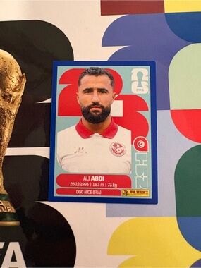 Panini FIFA World Cup 2026 Sticker Ali Abdi OGC Nice TUN 7 Soccer Blue Parallel